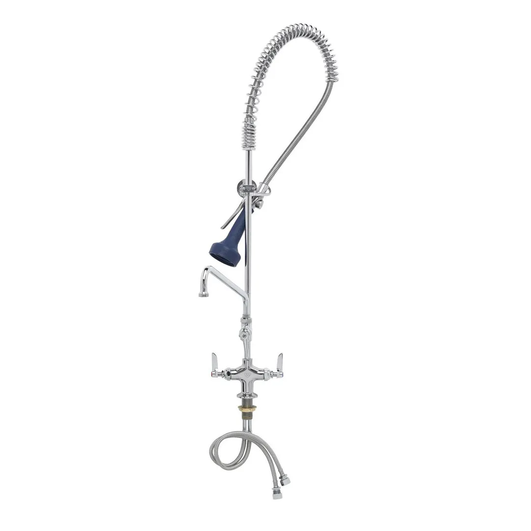 T&S Brass B-2338-08C Pre-Rinse Unit, Deck Mount, Single Hole Mixing Faucet