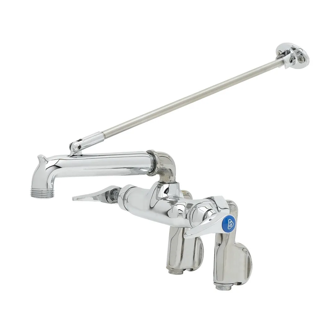 T&S Brass B-2345 Service Sink Faucet, Wall Mount, Adjustable Centers
