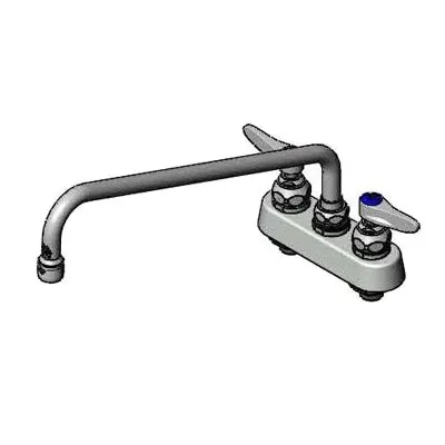 T&S Brass B-2391 Faucet Workboard, Deck Mounted, 14" Swing Nozzle