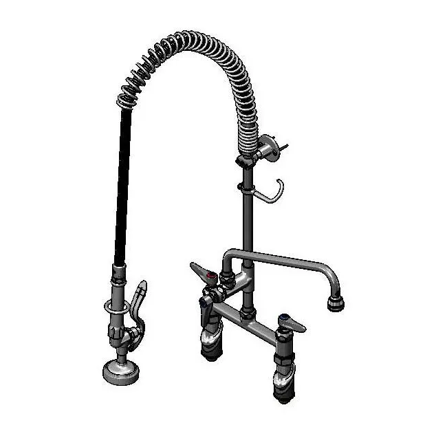 T&S Brass B-2430-B145X44H Easyinstall Pre-Rinse Unit, Spring Action Gooseneck