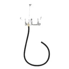 T&S Brass B-2465 Service Sink Mixing Faucet, Splash-Mounted