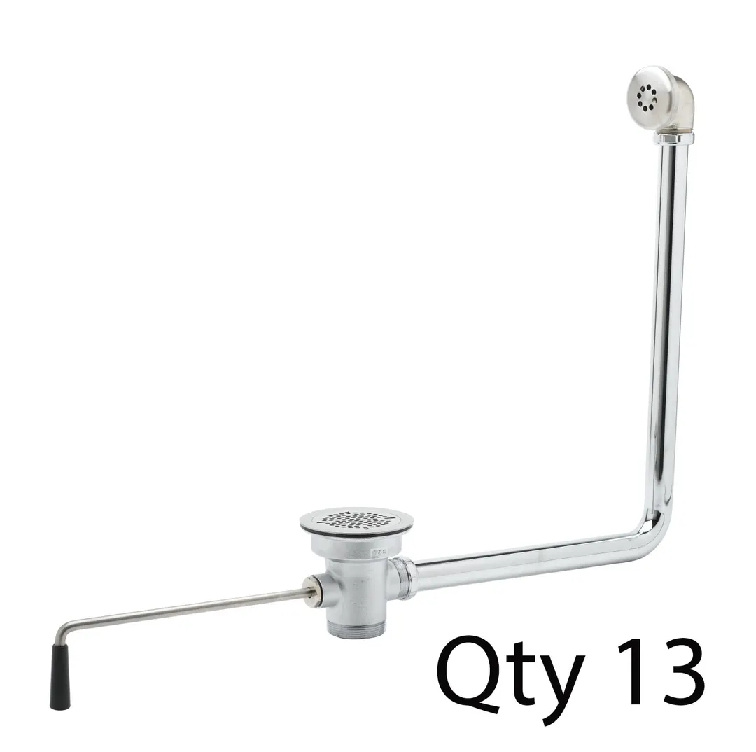 T&S Brass B-3940-01M Waste Valve, Twist Handle, 3" Sink Opening