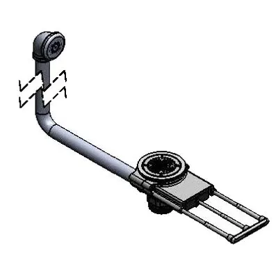 T&S Brass B-3992-01-3X Modular Waste Drain Valve, with Pull Handle