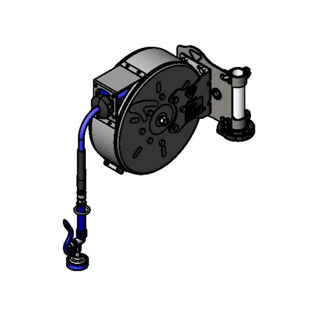 T&S Brass B-7122-C01-STB Hose Reel, Enclosed, Stainless Steel
