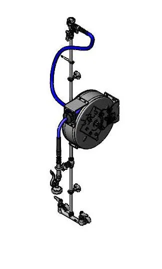 T&S Brass B-7122-C1MXS2CFH Hose Reel Assembly