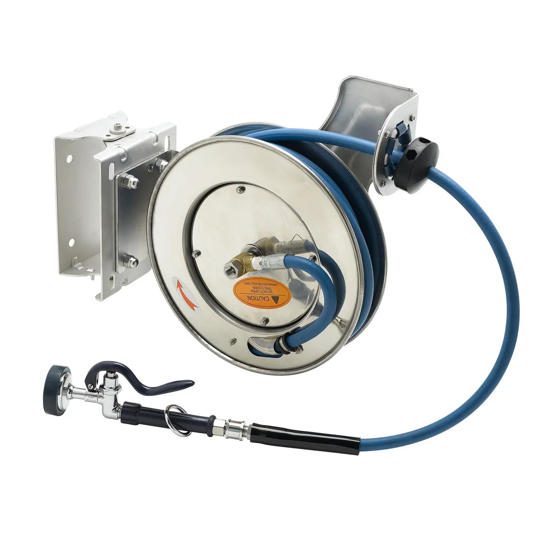 T&S Brass B-7132-01-ESB Hose Reel, Open, Wall Mount