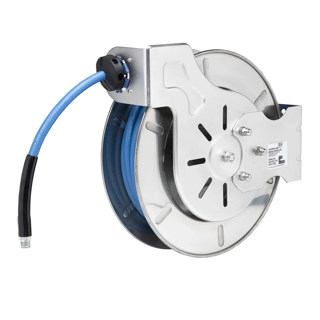 T&S Brass B-7133 Hose Reel System, Open, 1/2" X 35' Hose, No Spray Valve