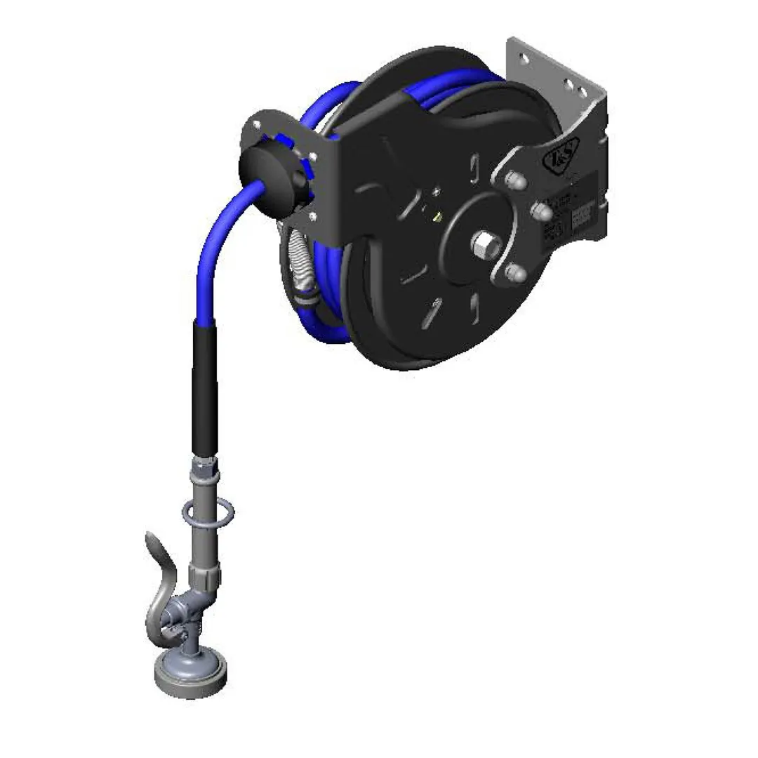 T&S Brass B-7212-01M Hose Reel System, Open