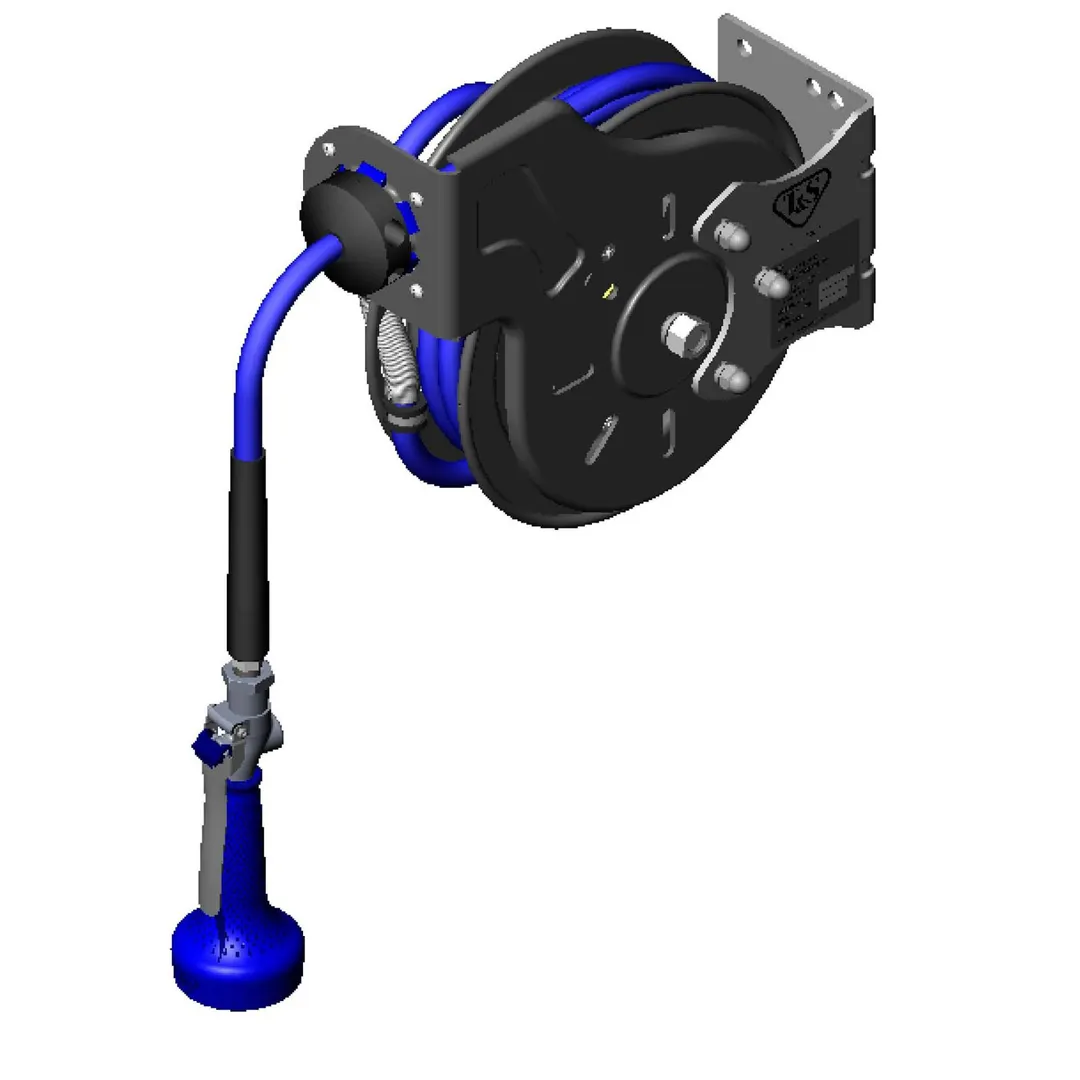 T&S Brass B-7212-08M Hose Reel System, Open