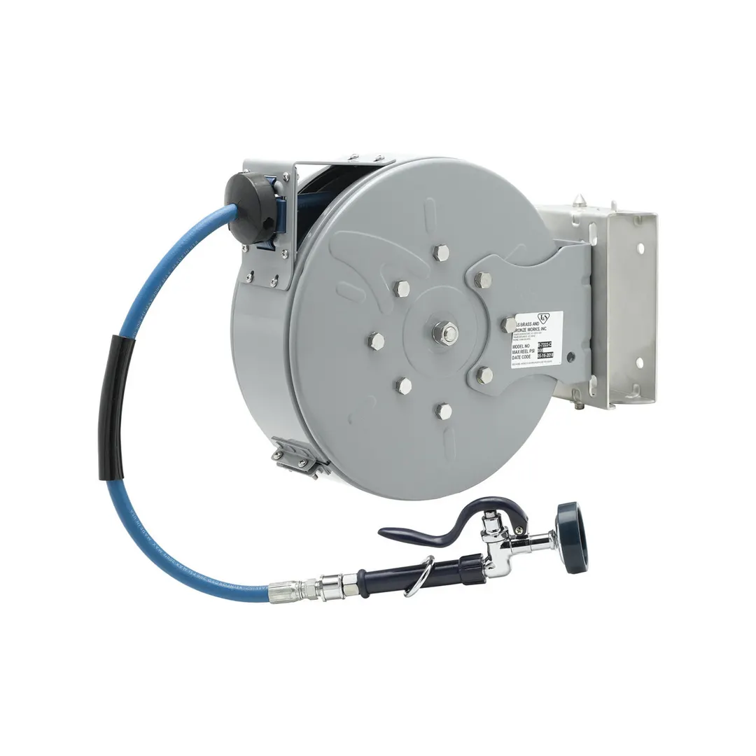 T&S Brass B-7222-C01-ESB Hose Reel System, Enclosed, Wall Mount