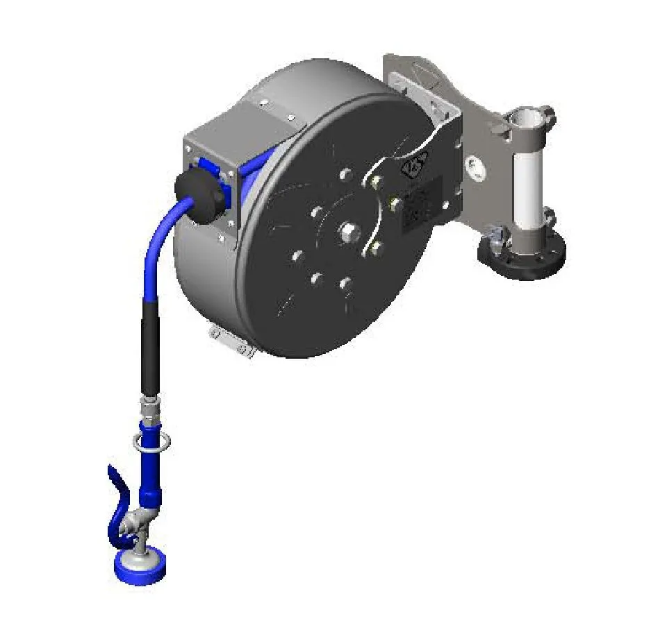 T&S Brass B-7222-C01-STB Hose Reel Assembly, Enclosed