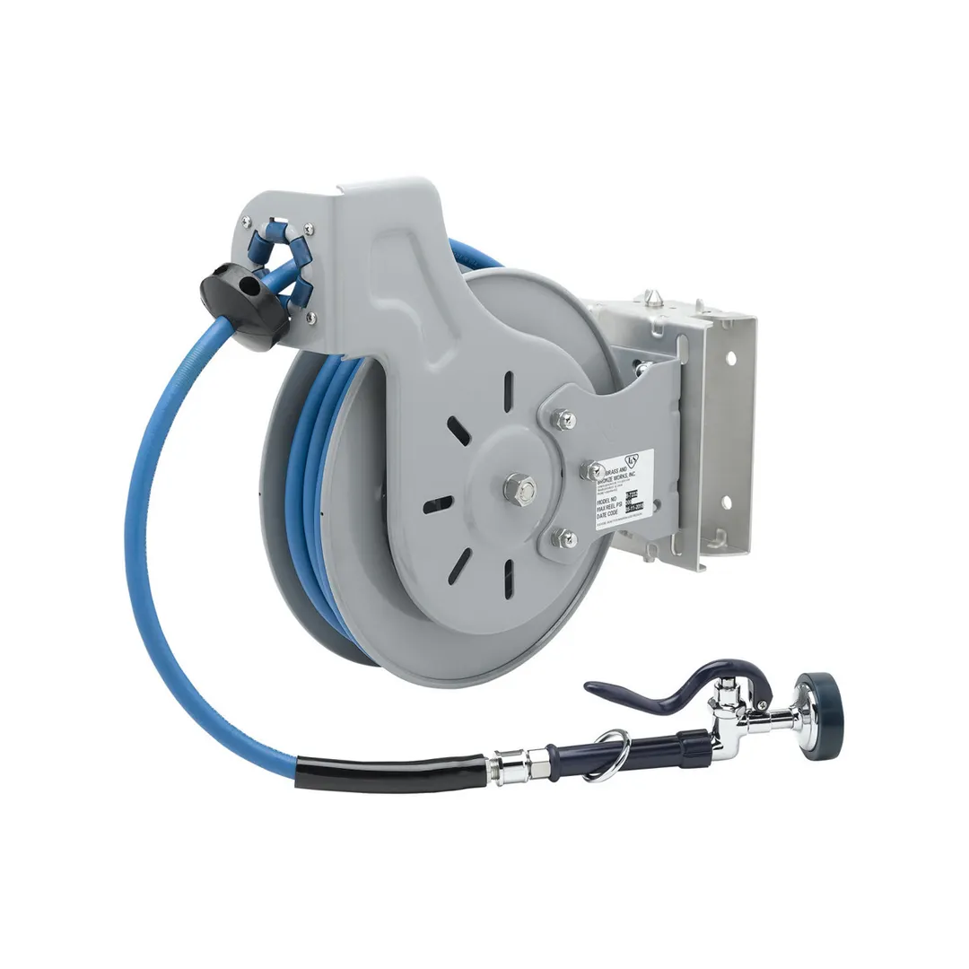 T&S Brass B-7232-01-ESB Hose Reel, Open, Wall Mount