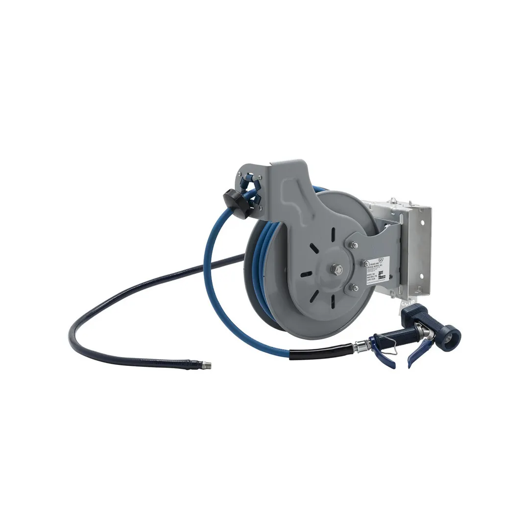 T&S Brass B-7232-05-ESB48 Hose Reel, Open, Coated Steel, 3/8" X 35 Ft. Hose