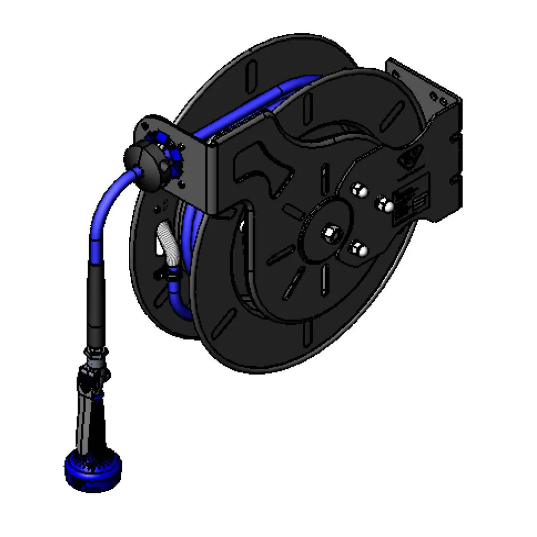 T&S Brass B-7242-08H Hose Reel System, Open