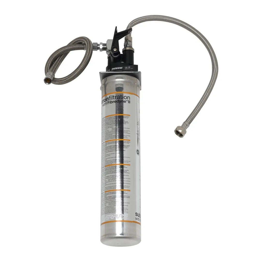 T&S Brass B-WFK Water Filtration Kit, with Fittings & Braided Flex Hoses