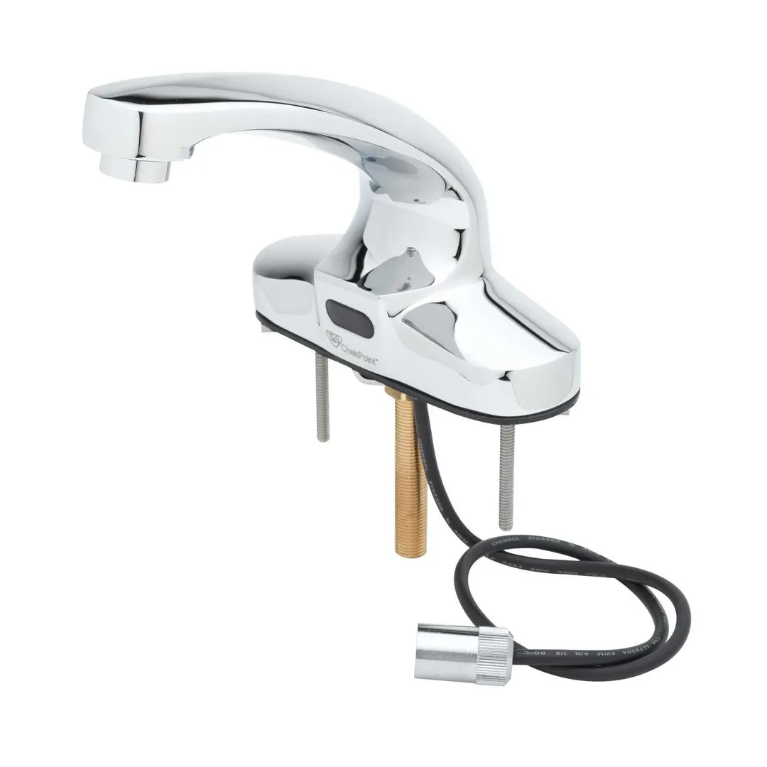 T&S Brass EC-3103-VF15 Chekpoint™ Electronic Faucet, Deck Mount, 4" Centerset