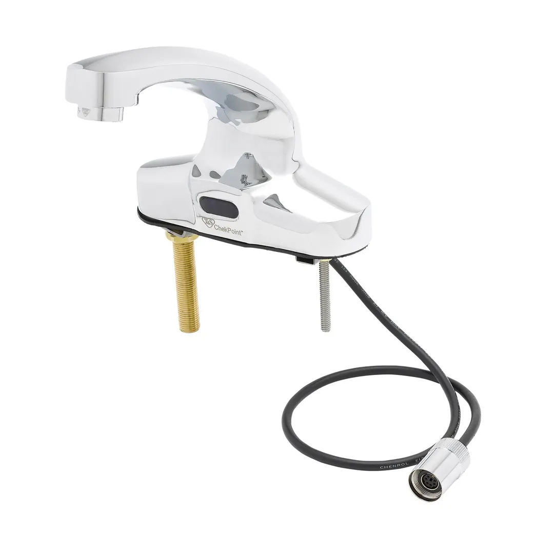 T&S Brass EC-3104-VF5-TMV Chekpoint™ Electronic Faucet, Deck Mount, 4" Centers