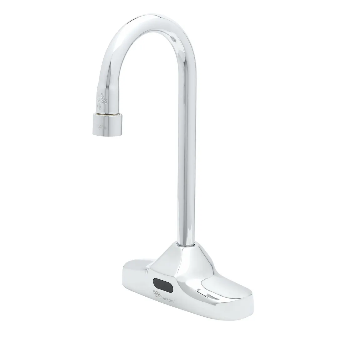 T&S Brass EC-3107-TMV Chekpoint™ Electronic Faucet, Deck Mount, 4" Centers