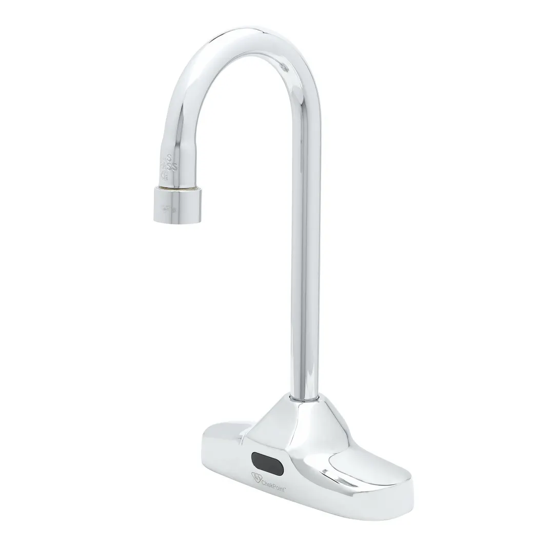 T&S Brass EC-3107-VF5-TMV Chekpoint™ Electronic Faucet, Deck Mount, 4" Centers