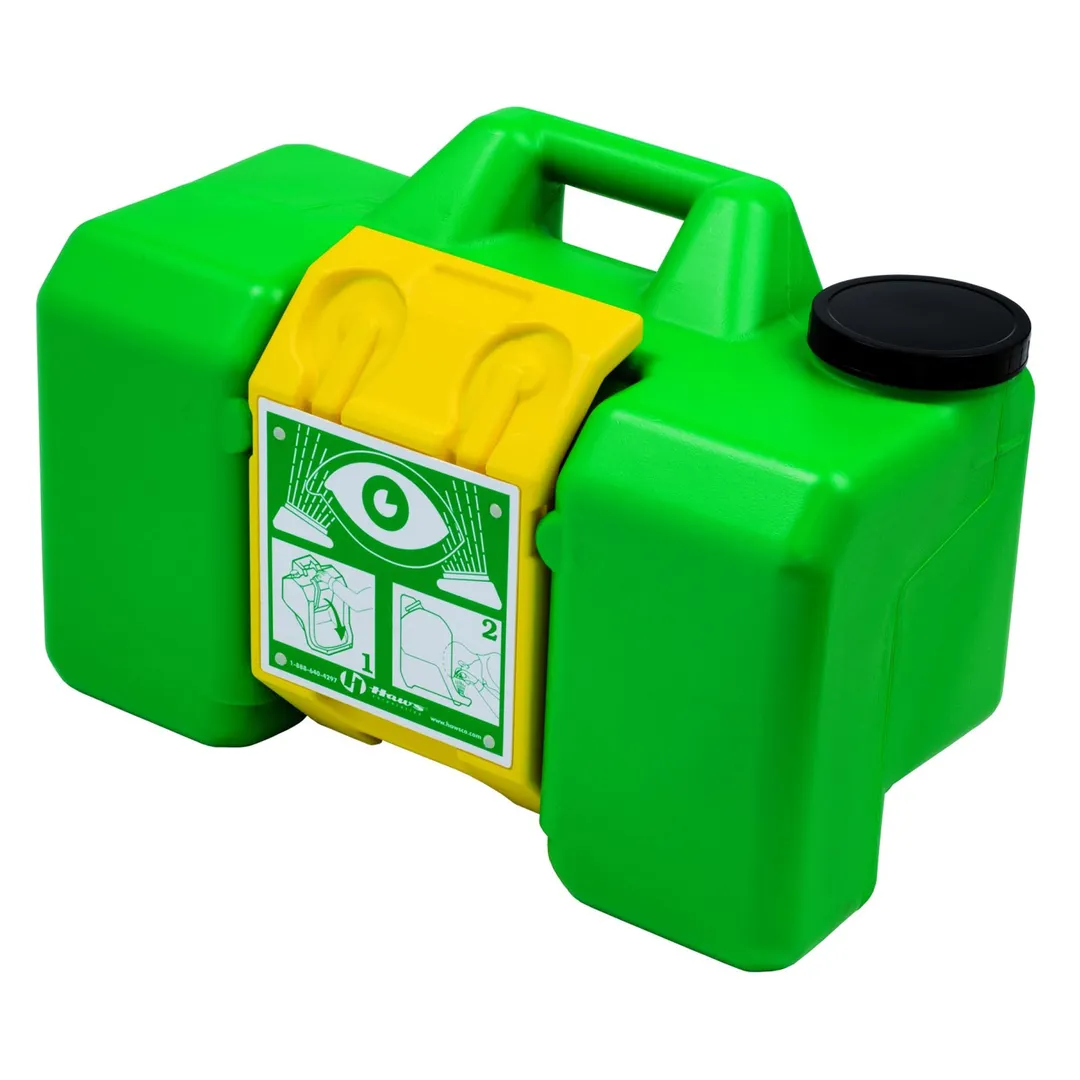 T&S Brass EW-7501 Portable Eyewash Station, 9 Gal Capacity, Polyethylene Tank, Wall Mount Bracket