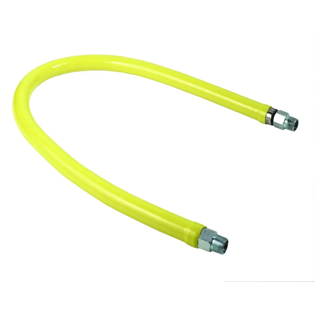 T&S Brass HG-2F-72 Safe-T-Link Gas Connector Hose, 1-1/4" Connection, 72"L