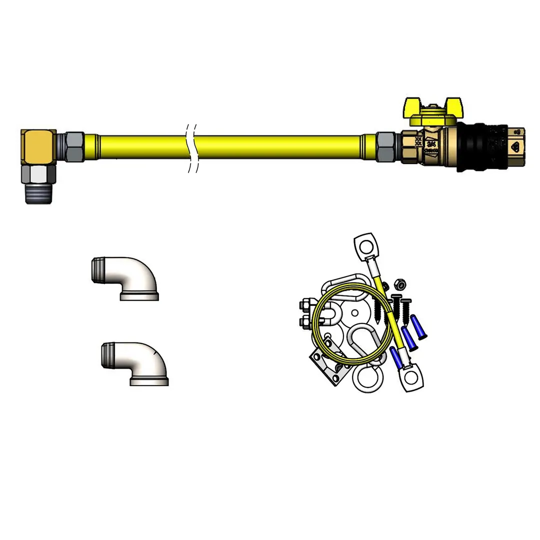 T&S Brass HG-4D-48G-SEL Safe-T-Link Gas Connector Hose