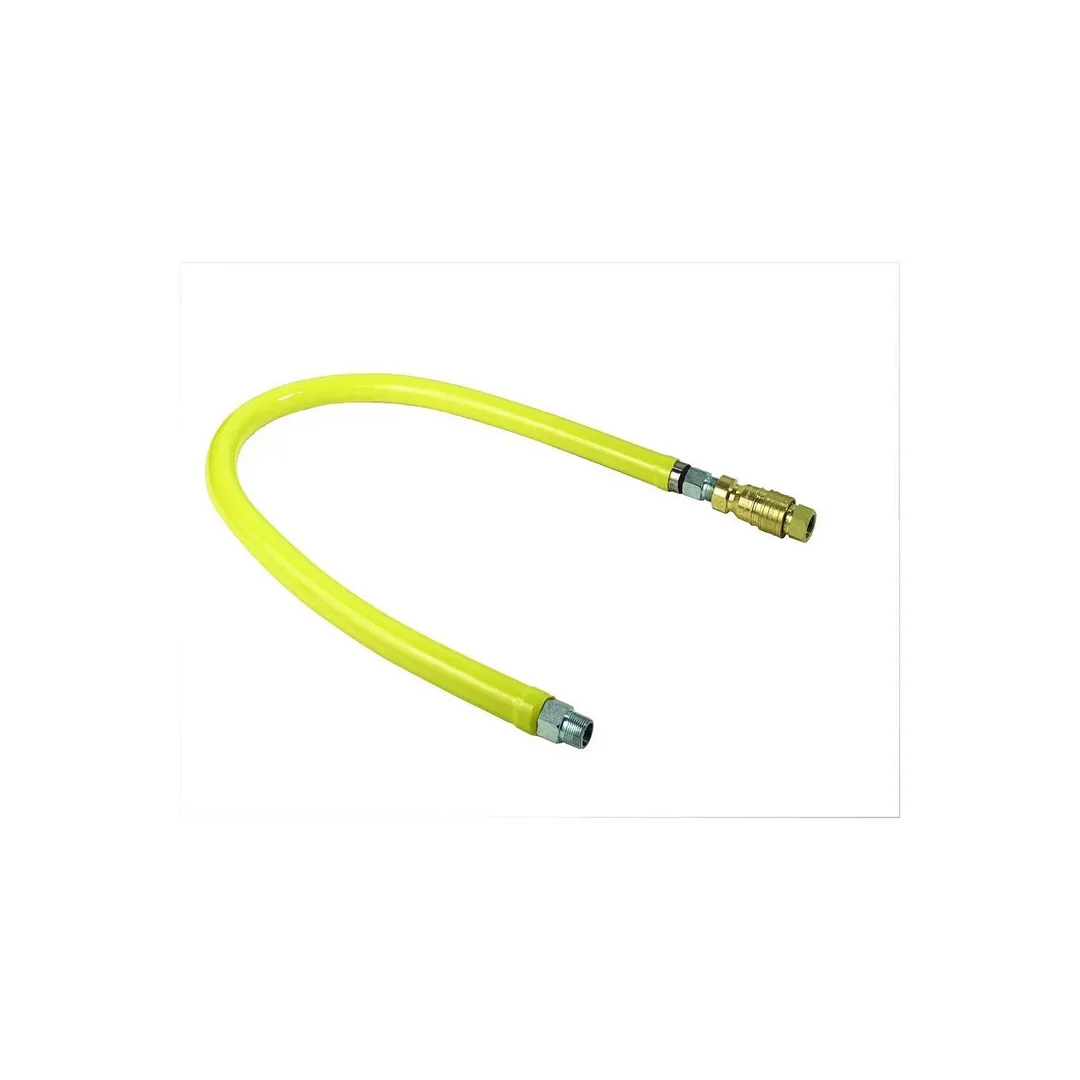 T&S Brass HG-4D-48SEL Safe-T-Link Gas Connector Hose, 3/4"Npt X 48" Long, Swivel