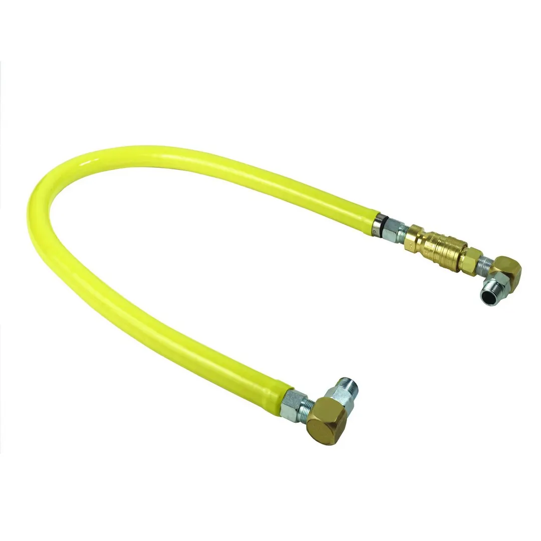 T&S Brass HG-4F-60S Safe-T-Link Gas Connector Hose, 1-1/4" Connection, 60"L