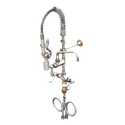 T&S Brass MPY-2DCN-08 Easyinstall Mini Pre-Rinse Units, Deck Mount, Single Hole