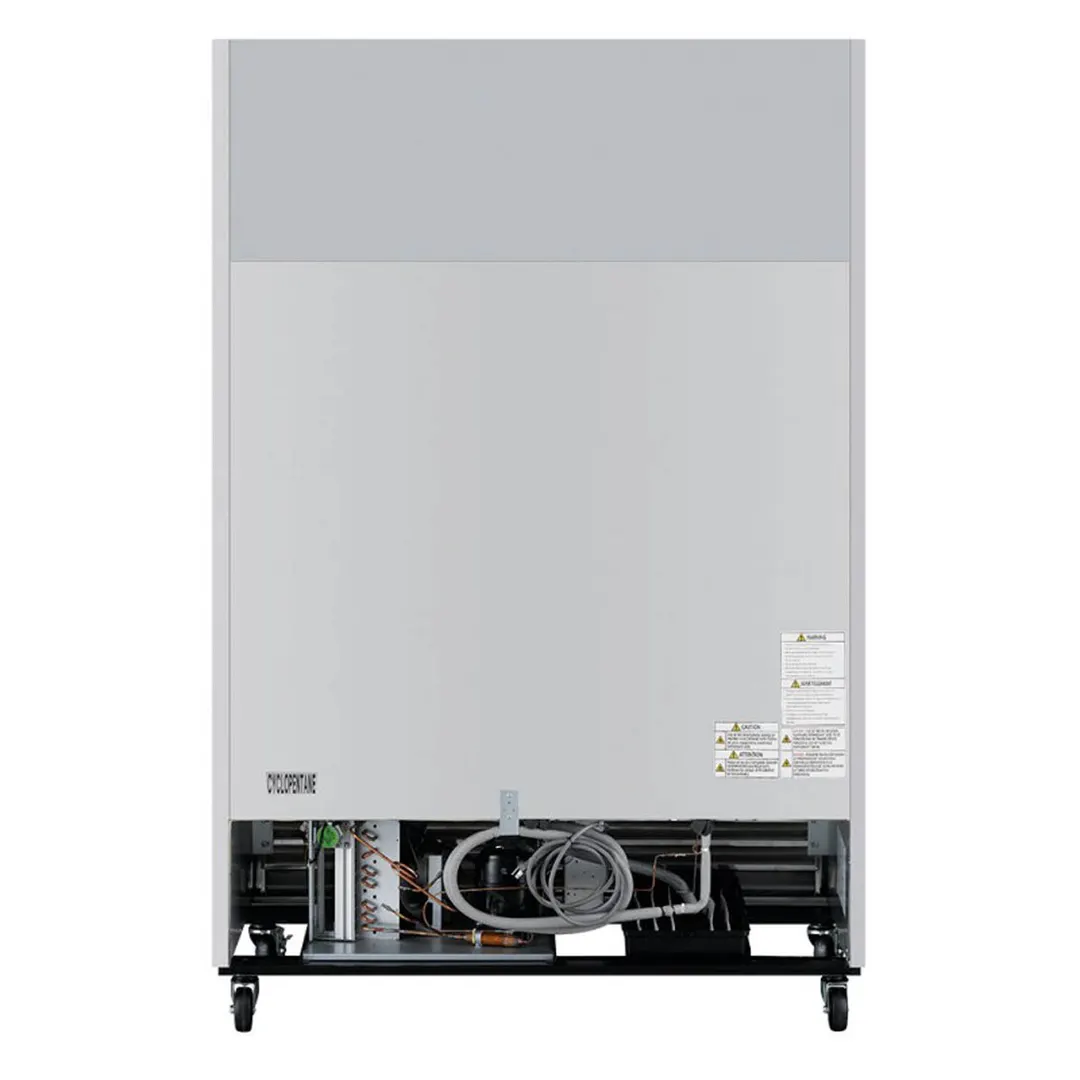 Turbo Air TSR-49SD-N6 54" 2-Section Super Deluxe Reach-In Refrigerator w/ 2 Solid Doors, Bottom Mount, 43 cu. ft.