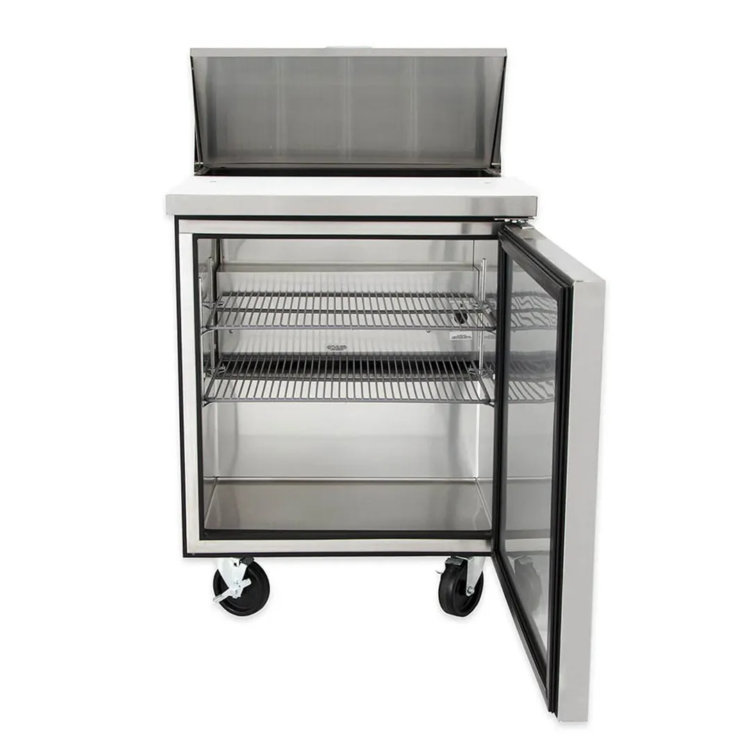 True TSSU-27-08-HC 27" One Section Sandwich / Salad Prep Table w/ 1 Door, 8 Pans