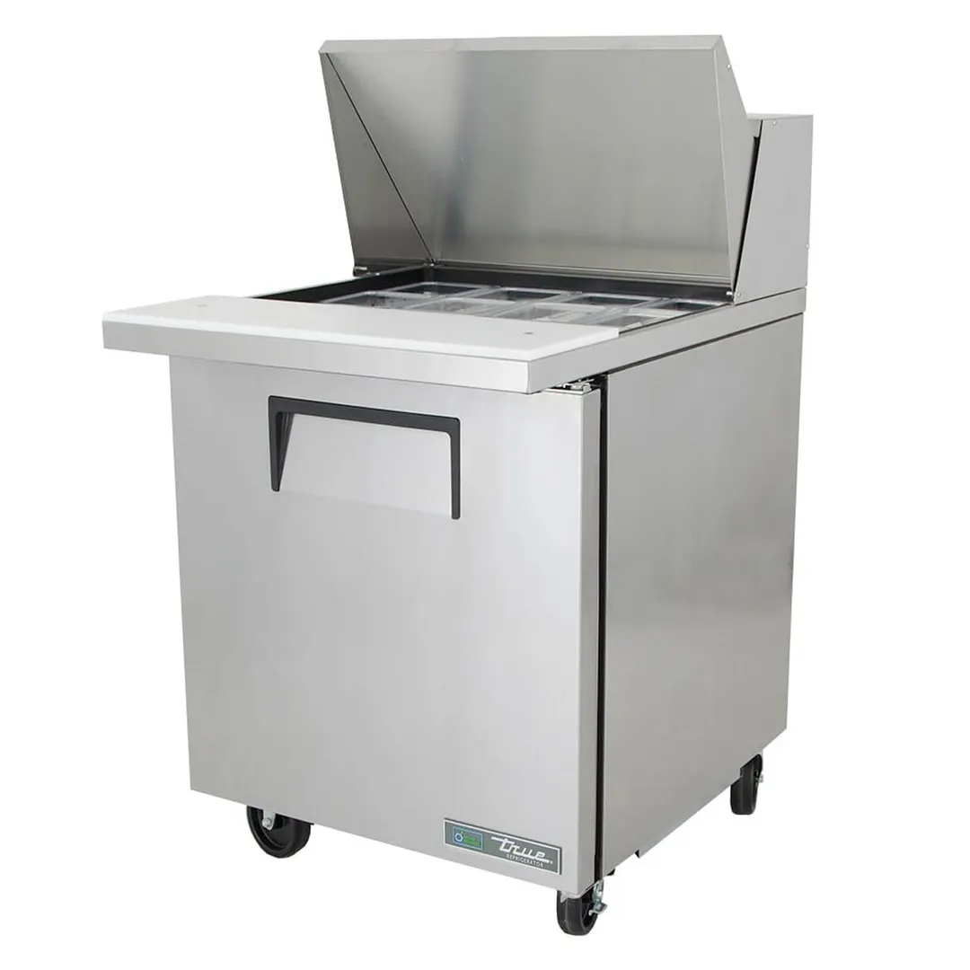 True TSSU-27-12M-C-HC 27" Mega Top Sandwich/Salad Prep Table w/ 1 Door 12 Pans