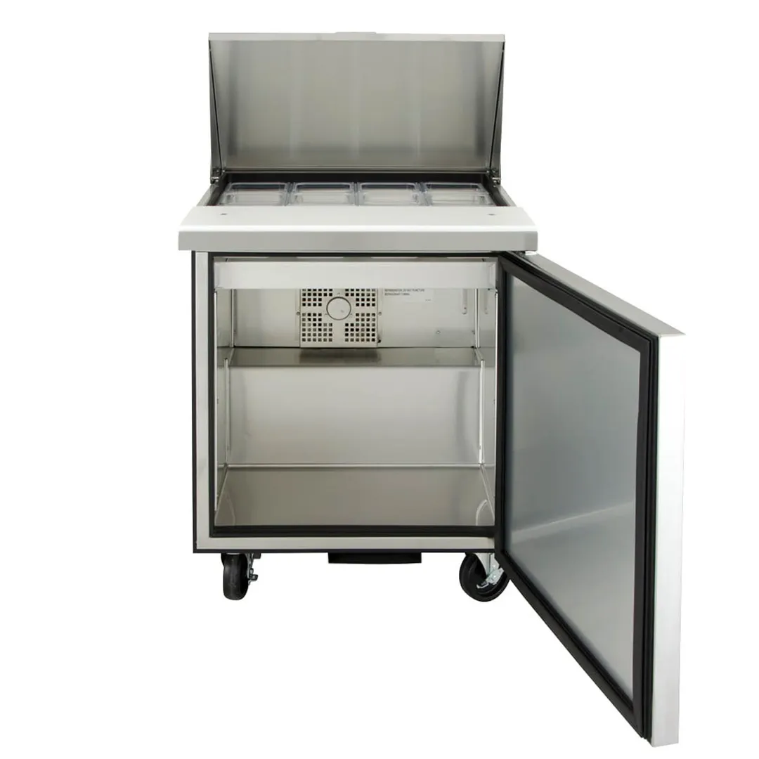 True TSSU-27-12M-C-HC 27" Mega Top Sandwich/Salad Prep Table w/ 1 Door 12 Pans