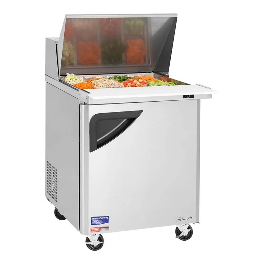 Turbo Air TST-28SD-12-N 27" Mega Top Sandwich/Salad Prep Table w/ 1 Door, 12 Pans