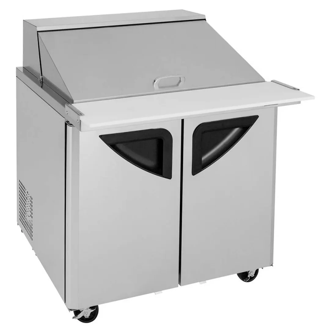 Turbo Air TST-36SD-15-N6 36" Mega Top Sandwich/Salad Prep Table w/ 2 Doors, 15 Pans