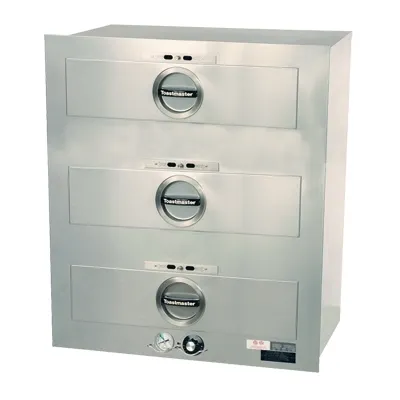 Toastmaster 3C80AT09 Food Warming Drawer Unit, Built-In, (3) Drawers