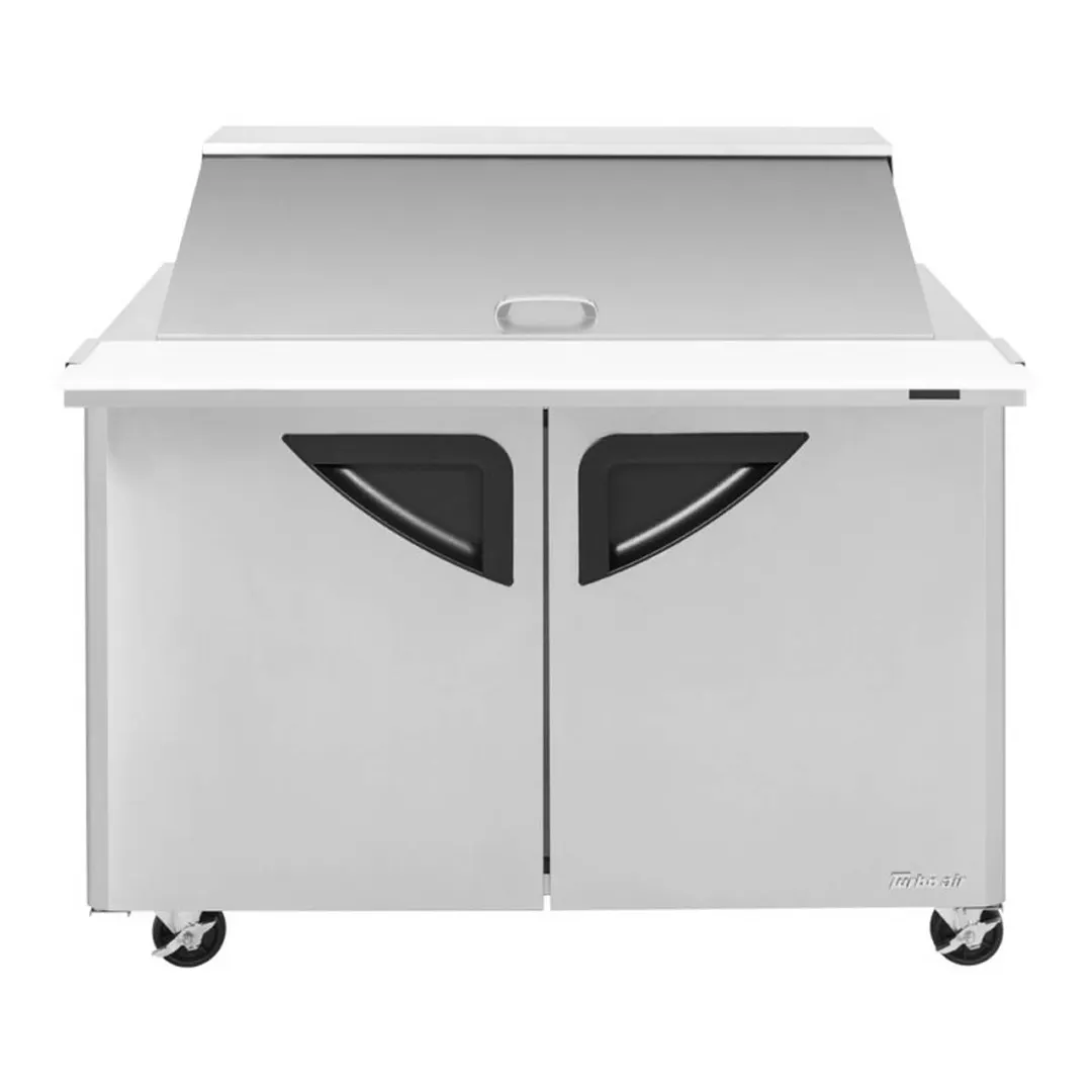 Turbo Air TST-48SD-18-N 48" Mega Top Sandwich/Salad Prep Table w/ 2 Doors, 18 Pans