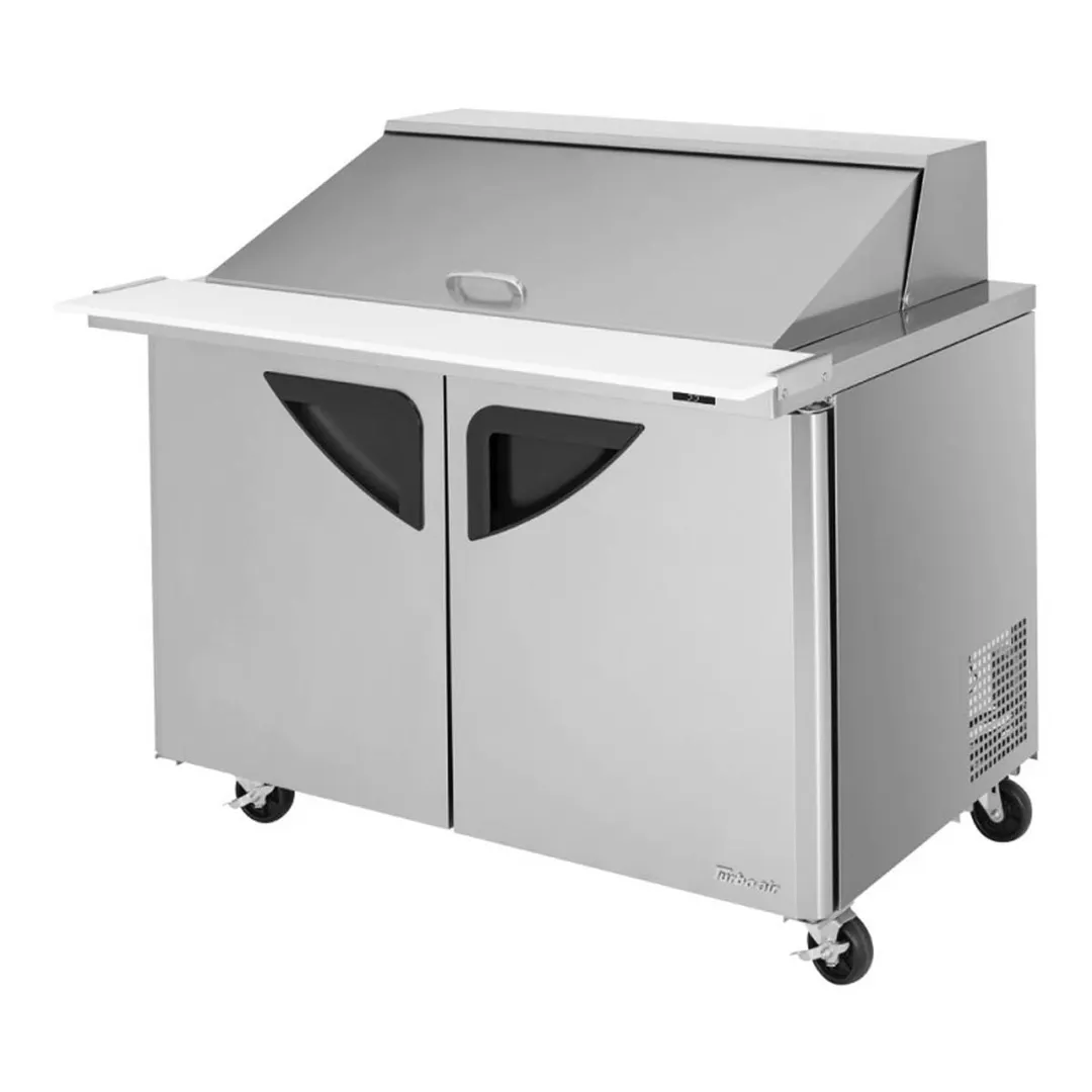 Turbo Air TST-48SD-18-N 48" Mega Top Sandwich/Salad Prep Table w/ 2 Doors, 18 Pans