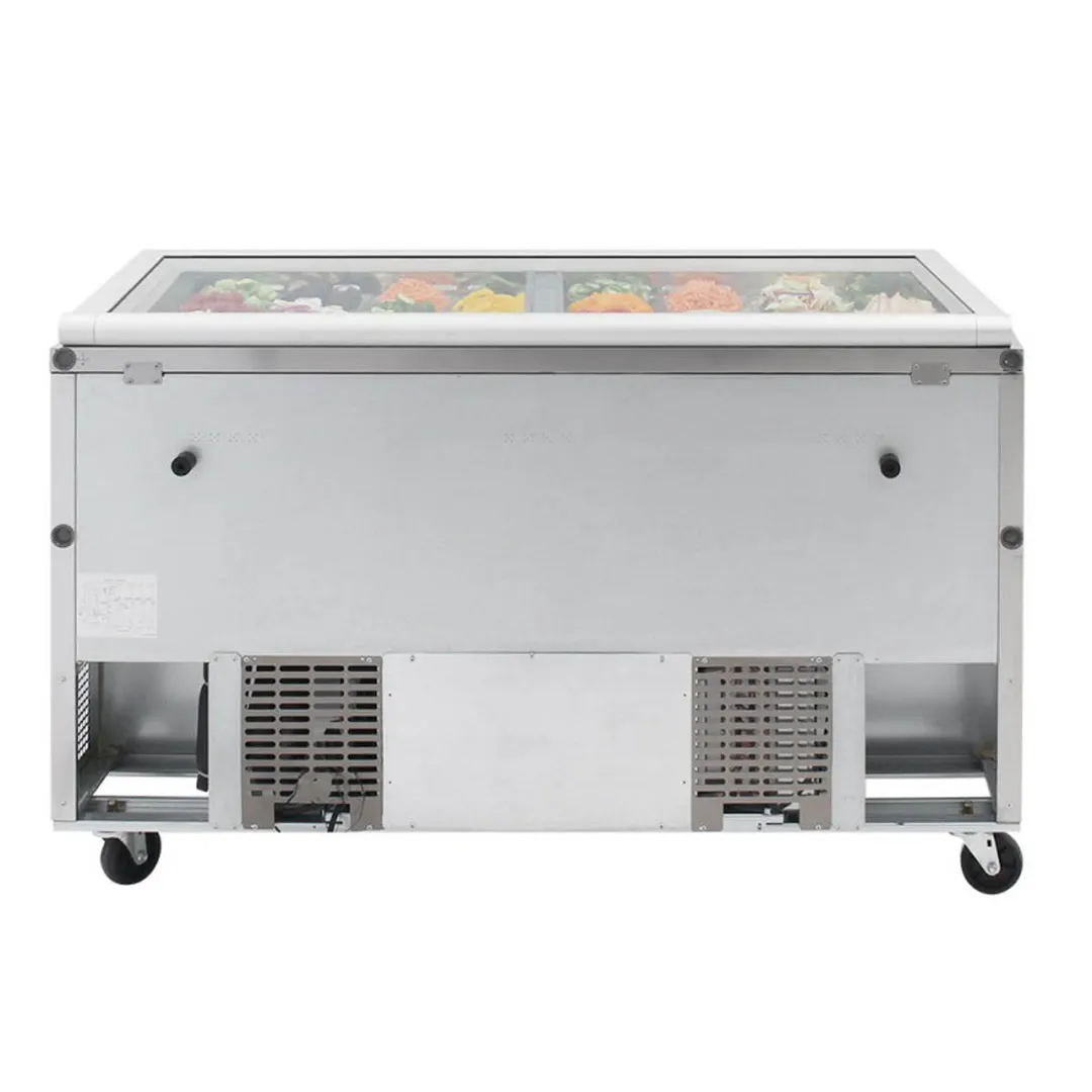 Turbo Air TST-60SD-24-N-GL 60" Mega Top Sandwich/Salad Prep Table w/ 2 Doors, 24 Pans