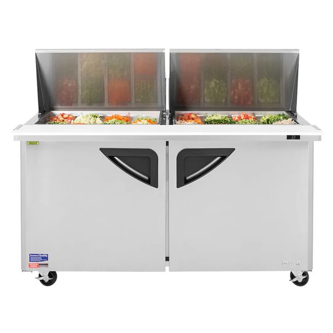 Turbo Air TST-60SD-24-N 60" Mega Top Sandwich/Salad Prep Table w/ 2 Doors, 24 Pans