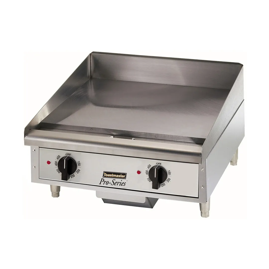 Toastmaster TMGE24 24" Countertop Thermostatic Electric Griddle w/ 24" x 21" Surface, 208/240V