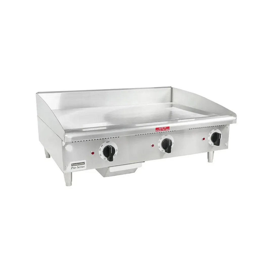 Toastmaster TMGE36 36" Countertop Electric Griddle with 36" x 21" Surface, Thermostatic Controls, 208/240v