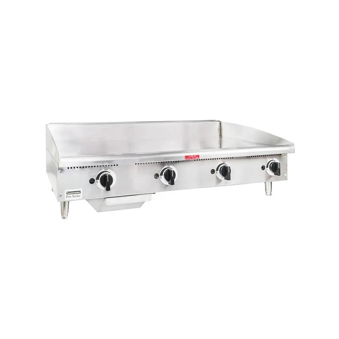 Toastmaster TMGE48 48" Countertop Thermostatic Electric Griddle w/ 48" x 21" Surface, 208/240V
