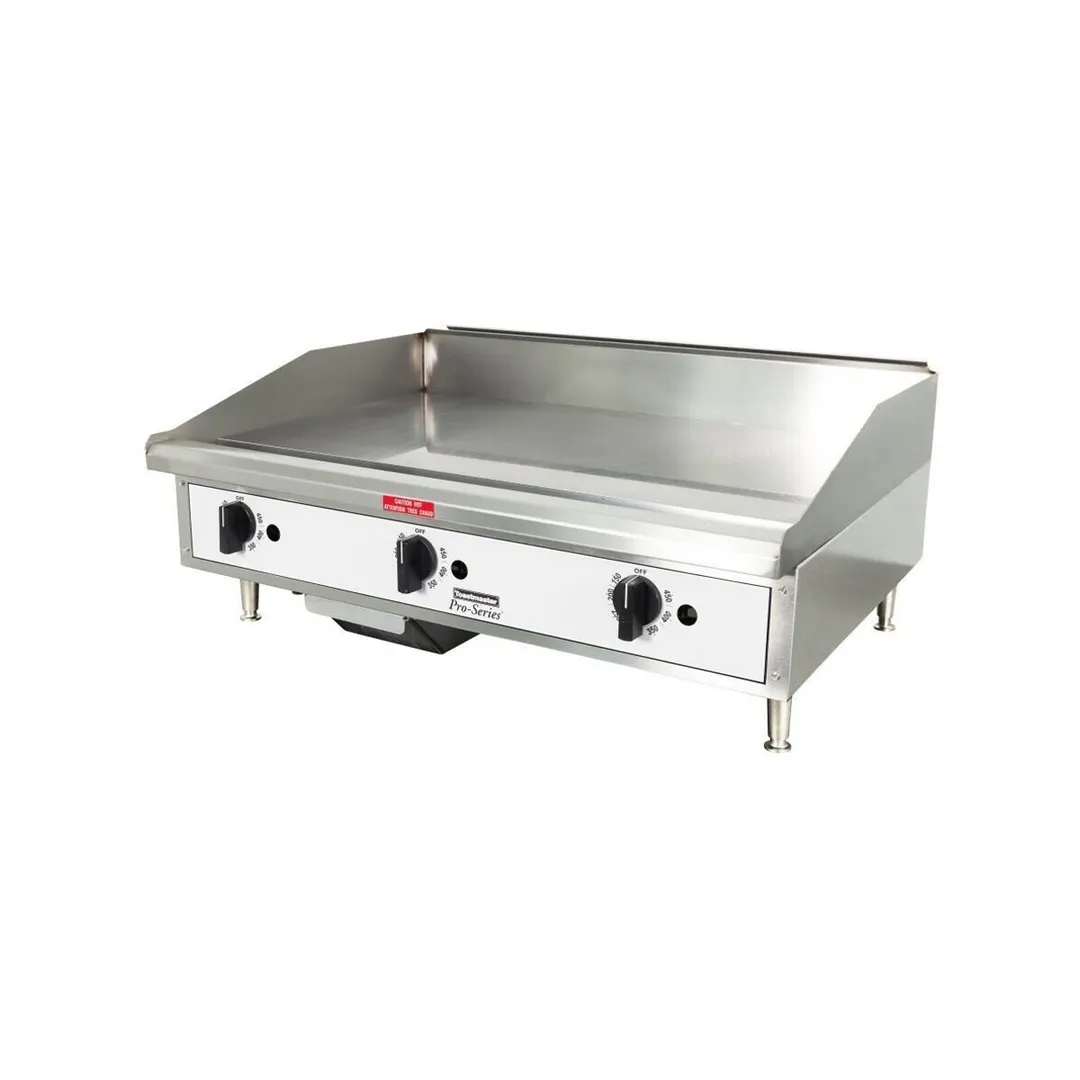 Toastmaster TMGT36 36" Countertop Thermostatic Gas Griddle, 3/4" Steel Plate, 60.000 BTU