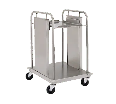 Delfield TT-1014 21" 1-Stack Open Tray Rack Dispenser for 11" x 15" Trays, Mobile