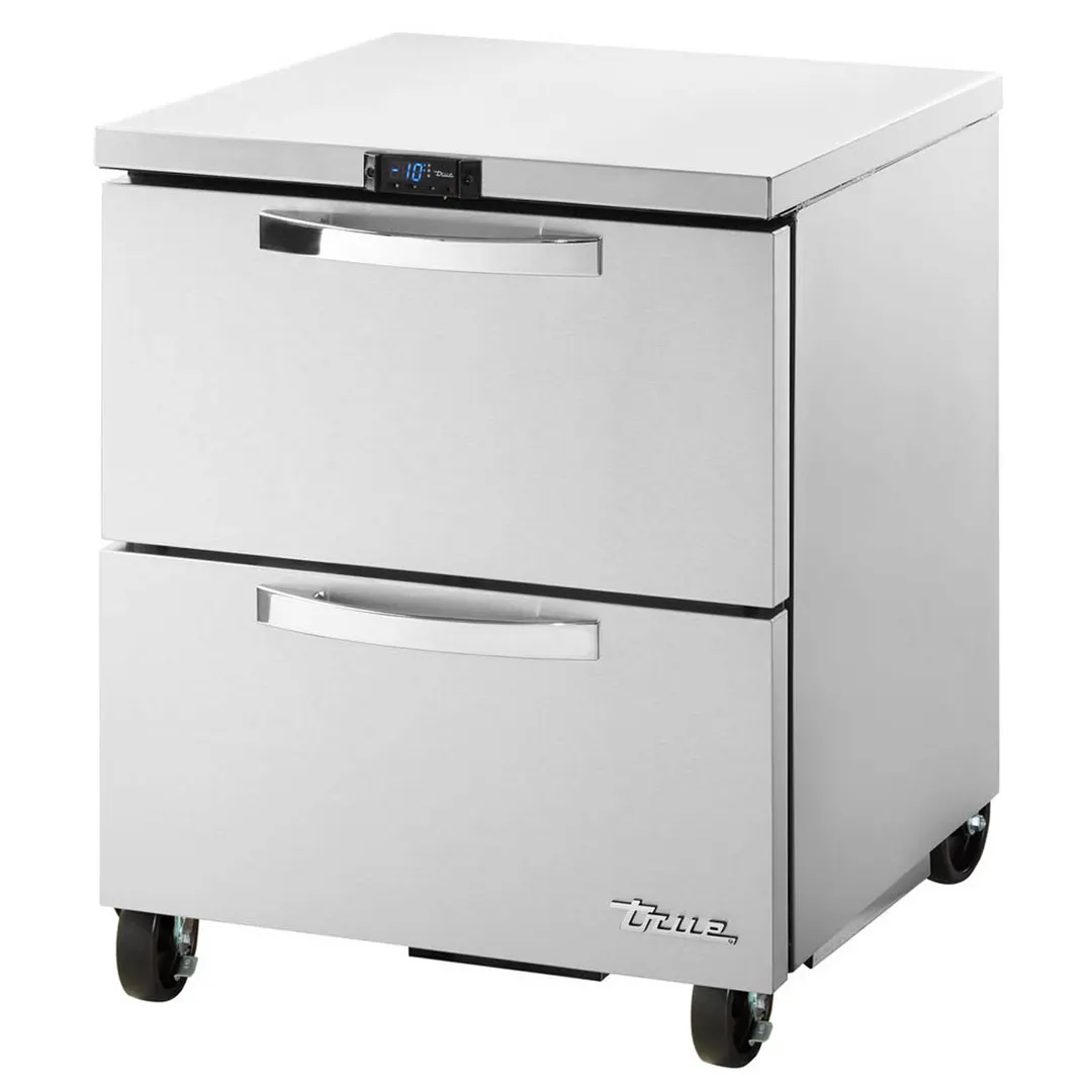 True TUC-27F-D-2-HC~SPEC3 27" 1-Section Undercounter Freezer w/ 2 Drawers, Stainless Steel