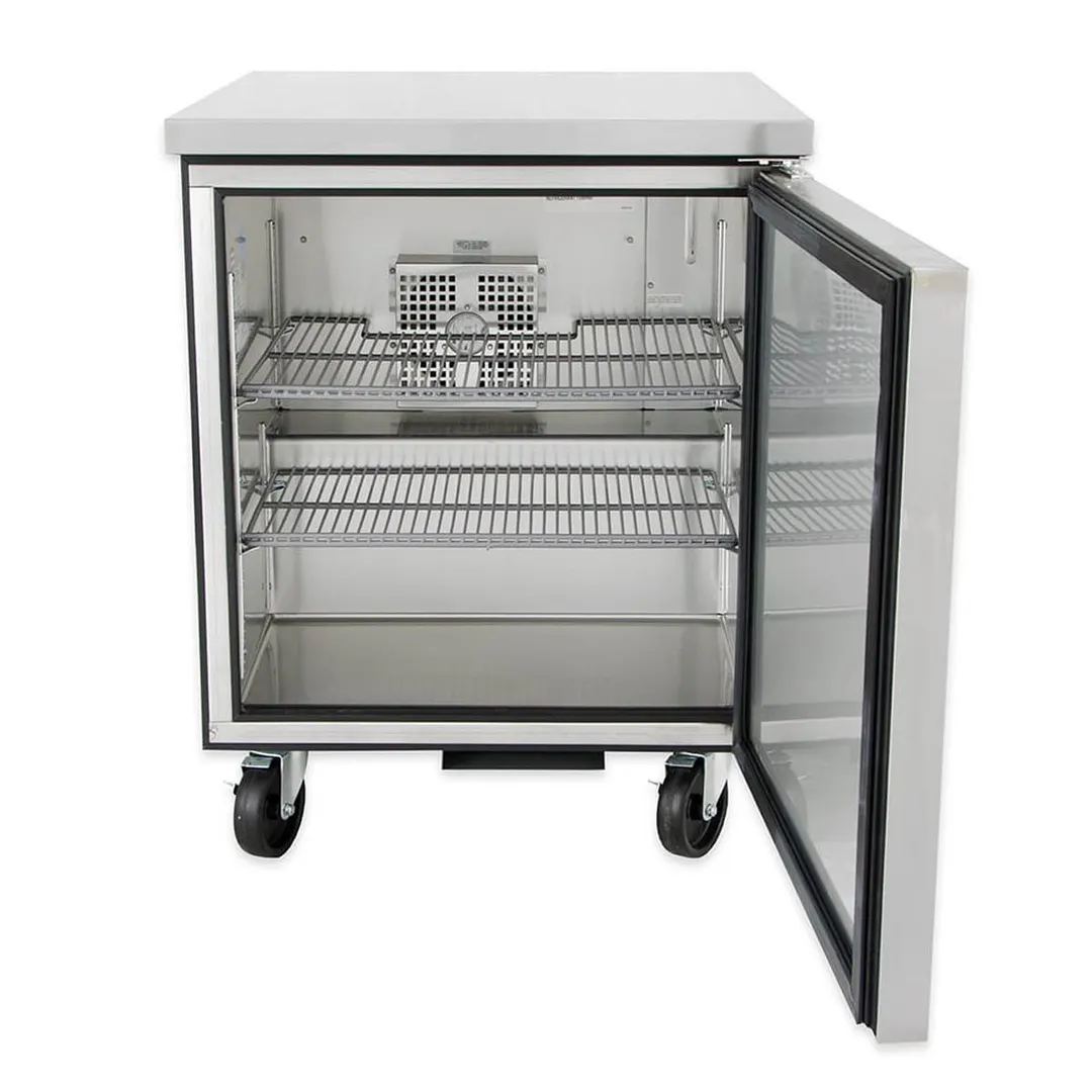 True TUC-27F-HC 27" 1-Section Undercounter Freezer w/ 1 Door, 1/4 HP