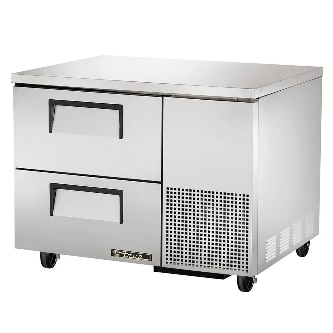 True TUC-44D-2-HC 44" 1-Section Undercounter Refrigerator w/ 2 Drawers