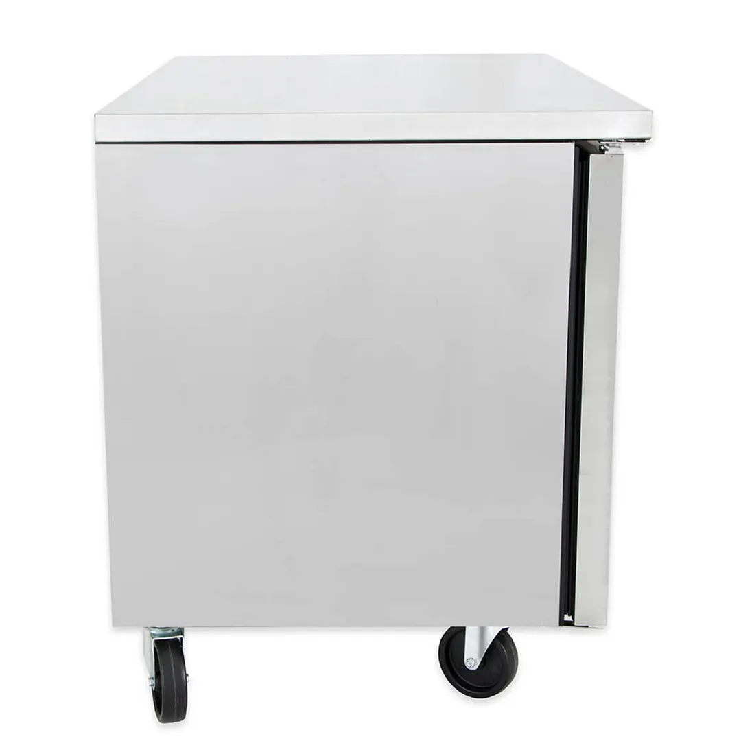 True TUC-48-HC 48" 2-Section Undercounter Refrigerator w/ 2 Solid Doors