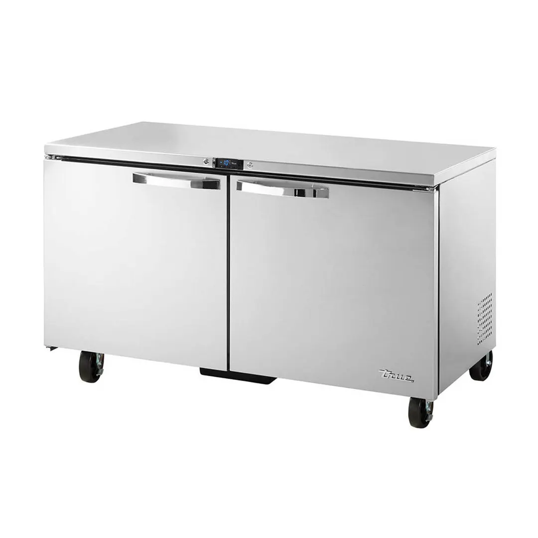 True TUC-60F-HC~SPEC3 60" 2-Door Undercounter Freezer, Stainless Steel, 15-17 cu. ft.